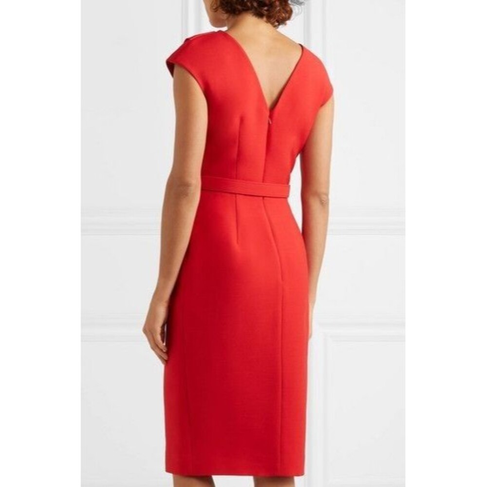 NWT. $2990 Oscar de la Renta Bateau Neckline Midi Length Dress Size:10 - Picture 3 of 7